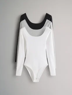 - 3 Pack Ribbed Long Sleeve Bodysuits*The Set Best