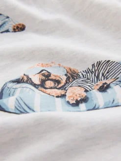 Grijze Charlie the Cockapoo - Pyjama met lange mouwen*Next Online