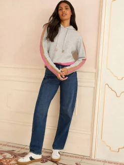 - Stripe Metallic Hoodie*Love & Roses New