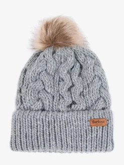 Grijze Penshaw - ® Pom Benie Hat*Barbour Outlet