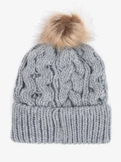 Grijze Penshaw - ® Pom Benie Hat*Barbour Outlet
