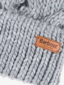 Grijze Penshaw - ® Pom Benie Hat*Barbour Outlet