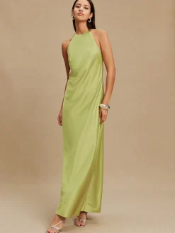 - Bridesmaids Satin Halterneck Maxi Dress*Next Online