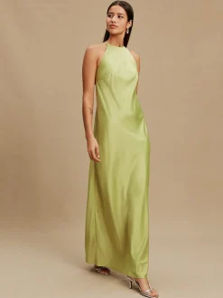 - Bridesmaids Satin Halterneck Maxi Dress*Next Online