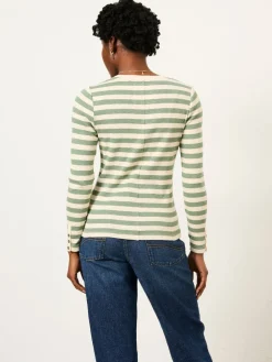 - FatFace Stripe Long Sleeve Top*Fat Face Clearance