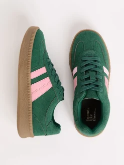 Groen - Lace Up Retro Gumsole Sports Trainers*Friends Like These Online