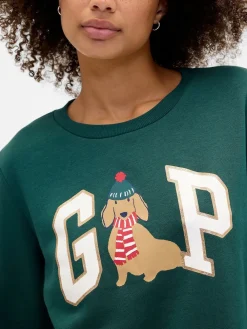 Groen - - Relaxed sweatshirt met logo*Gap New