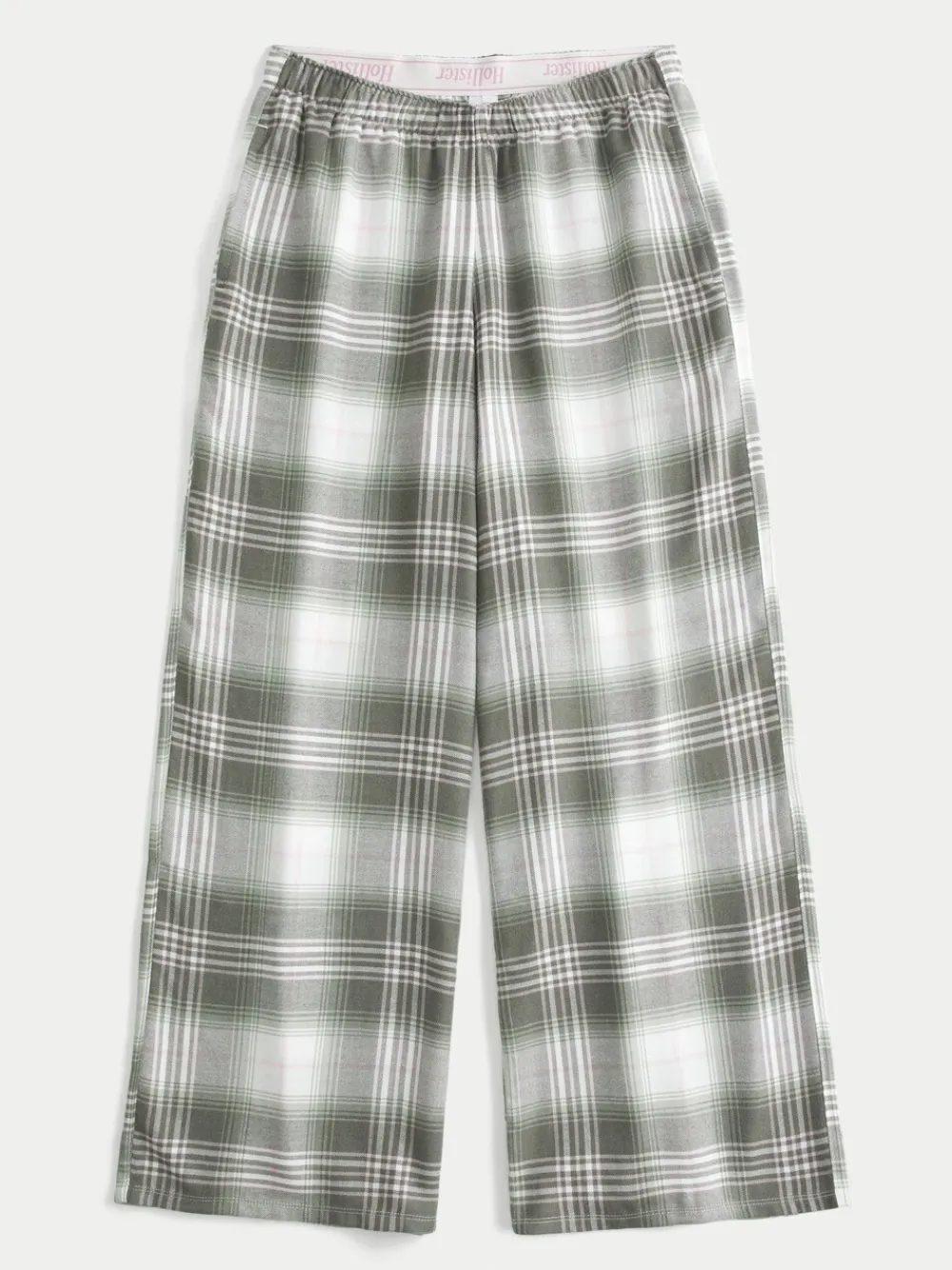 - Flannel Check Pyjama Bottoms With Logo Waistband*Hollister Hot