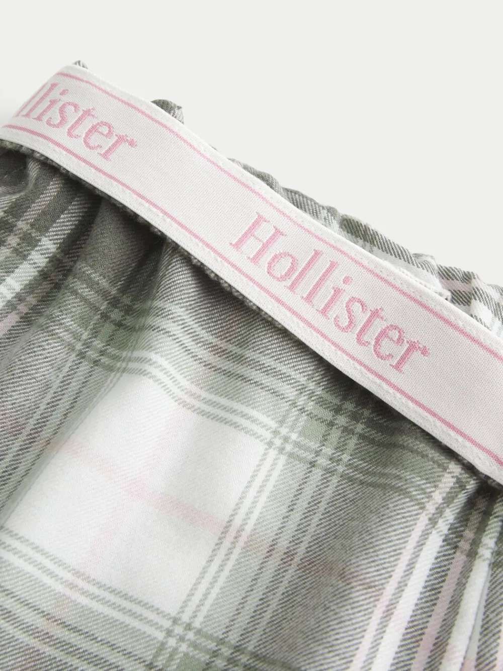 - Flannel Check Pyjama Bottoms With Logo Waistband*Hollister Hot