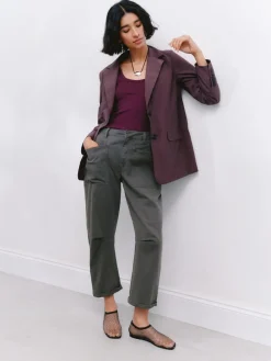 - Cordi Barrel Leg Trousers*Hush Hot