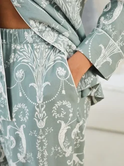 Groen - Josette pyjama met knopen*Laura Ashley New