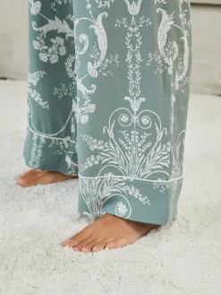 Groen - Josette pyjama met knopen*Laura Ashley New