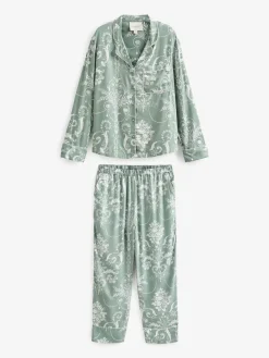 Groen - Josette pyjama met knopen*Laura Ashley New