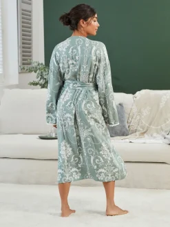 Groen - Josette badjas*Laura Ashley Sale