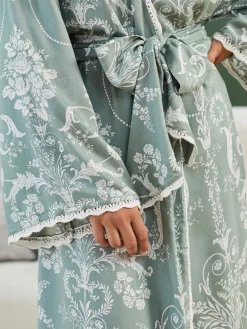 Groen - Josette badjas*Laura Ashley Sale