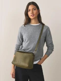 Groen - Leather Slouchy Cross-Body Bag*Next Clearance