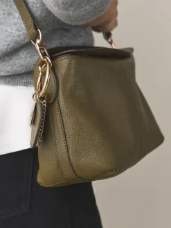 Groen - Leather Slouchy Cross-Body Bag*Next Clearance