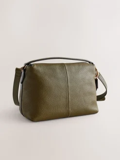 Groen - Leather Slouchy Cross-Body Bag*Next Clearance