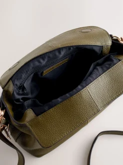 Groen - Leather Slouchy Cross-Body Bag*Next Clearance