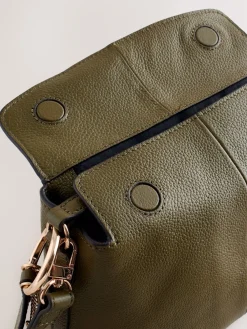 Groen - Leather Slouchy Cross-Body Bag*Next Clearance
