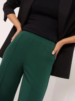 Groen - - Broek met wijde pijpen en hoge taille*Lipsy New