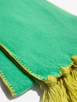 - Tassel Cosy Contrast Brushed Scarf*Love & Roses Outlet