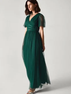 - Emily Short Sleeve Tulle Bridesmaid Dress*Monsoon Sale