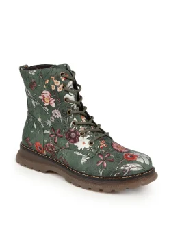 - Lace Up Floral Boots*Pavers Sale