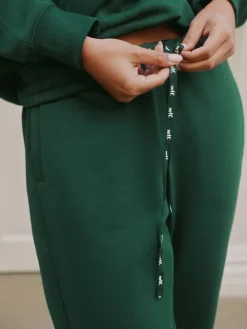 Groen - joggingbroek met boorden*self. Online