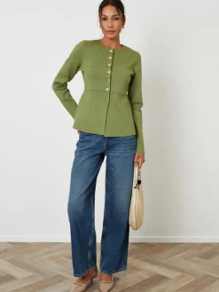 - Cinched Knitted Button Up Cardigan*Threadbare