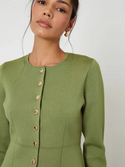 - Cinched Knitted Button Up Cardigan*Threadbare