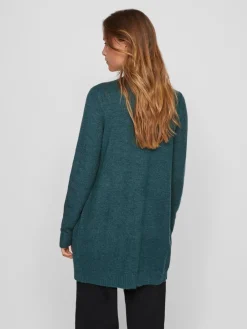 Groen - Long Sleeve Lightweight Knit Cardigan*VILA Hot