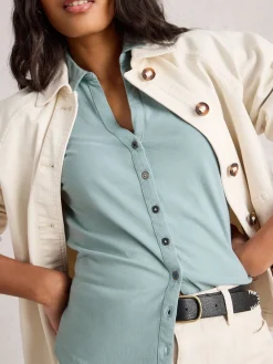 - 100% katoenmix jersey Annie shirt*White Stuff Clearance