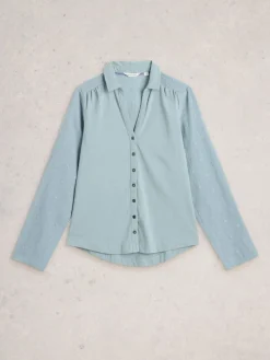 - 100% katoenmix jersey Annie shirt*White Stuff Clearance