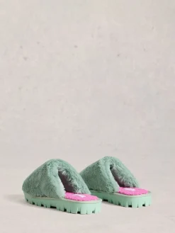 - - Pantoffelmuiltjes met imitatiebont*White Stuff Discount