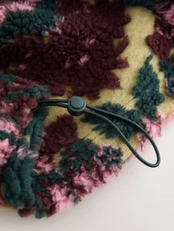 - Jacquard Teddy Borg Quarter Zip Fleece Sweatshirt*Next Outlet