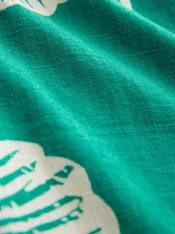 - Mini Short Sleeve V-Neck Kaftan Dress with Linen*Next Hot