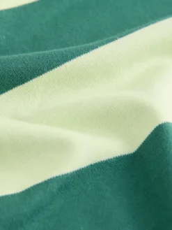 Groen Eenkleurig - Boxy oversized T-shirt met relaxte pasvorm van zware stof en ronde hals*Next Clearance