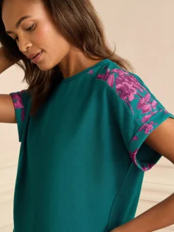 - Short Sleeve Printed Bottom Jersey Pyjamas Set*Love & Roses Hot