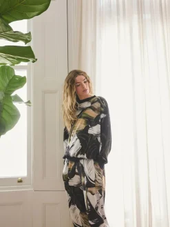 Groen met bladerprint - Behaaglijke pyjama met lange mouwen*Next Sale