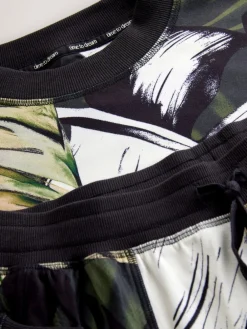 Groen met bladerprint - Behaaglijke pyjama met lange mouwen*Next Sale