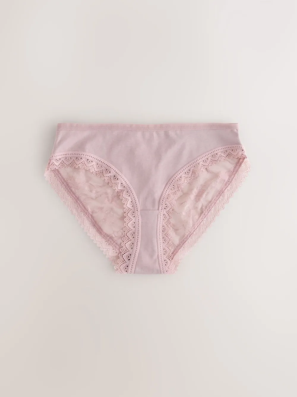 Groen met bloemetjesprint - Katoenen kanten slipjes 4 stuks*Next New