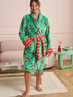 - Leopard Print Fleece Robe*Eleanor Bowmer Clearance