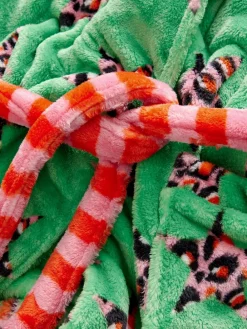 - Leopard Print Fleece Robe*Eleanor Bowmer Clearance