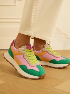 - - Retro comfortabele joggingsneakers van gemengd materiaal*Love & Roses Outlet