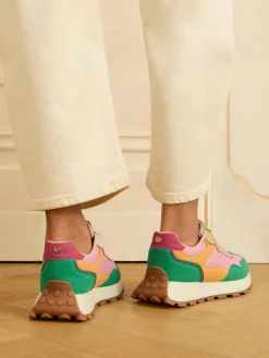 - - Retro comfortabele joggingsneakers van gemengd materiaal*Love & Roses Outlet