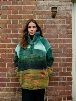 - Borg fleece top met print*Next Outlet