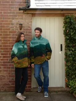 - Borg fleece top met print*Next Outlet