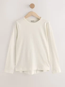 Groen/Paars/Blauw/Ecru/Roze - Set van 5 stuks 100% katoenen T-shirts met lange mouwen*Next