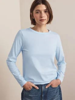 Groen/Paars/Blauw/Ecru/Roze - Set van 5 stuks 100% katoenen T-shirts met lange mouwen*Next